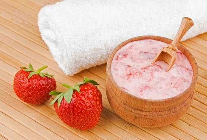 manfaat masker gelatin strawberry