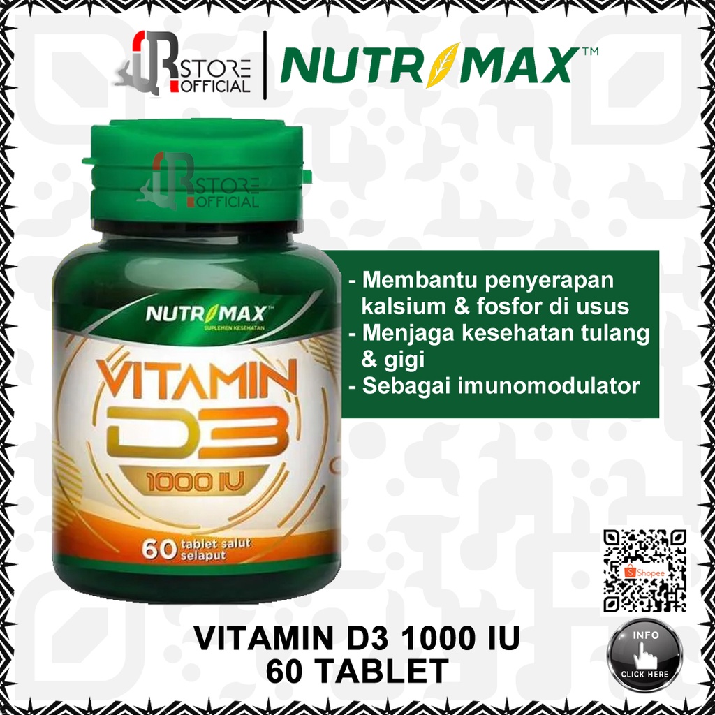 manfaat nutrimax vitamin d3 1000 iu