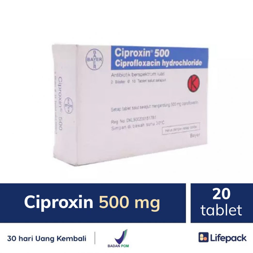 ciprofloxacin obat lifepack dosis