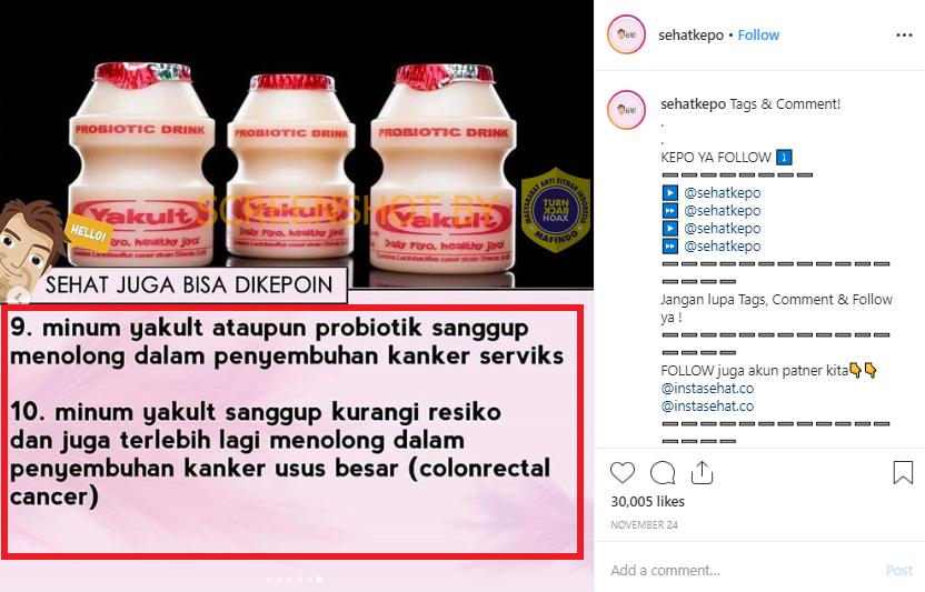 yakult perlu kesehatan manfaat